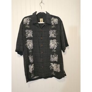 Mens Hawaiian Shirt SILK Medium Jamaica Jaxx  A113